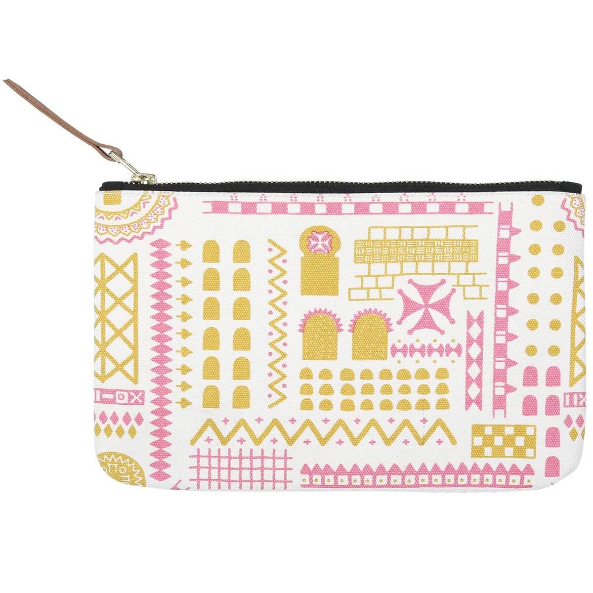 White Stone Symbol Pouch