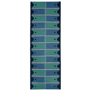 Ladder Flatweave Runner Rug - Blue and Green