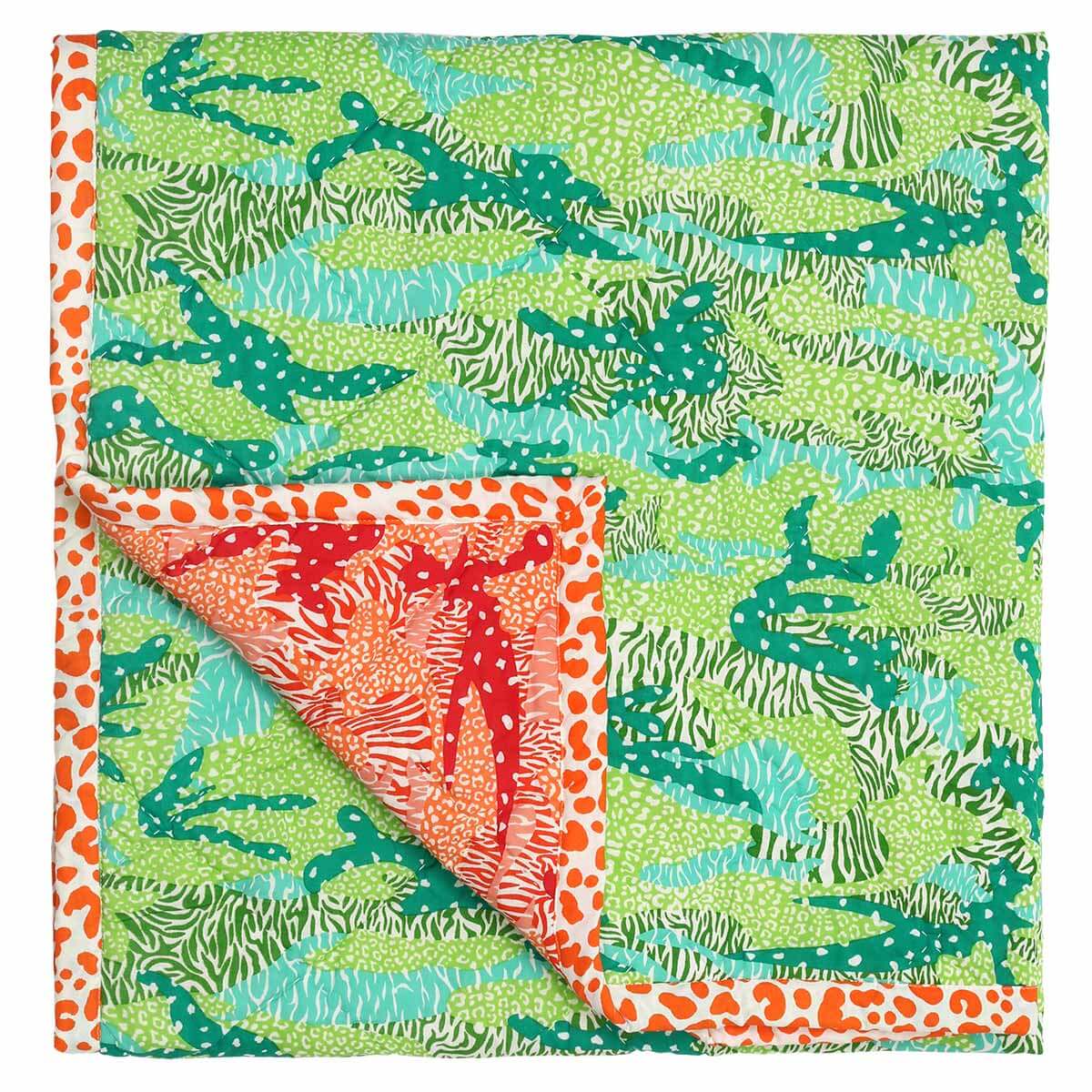 Big Cat Camo Baby Quilt