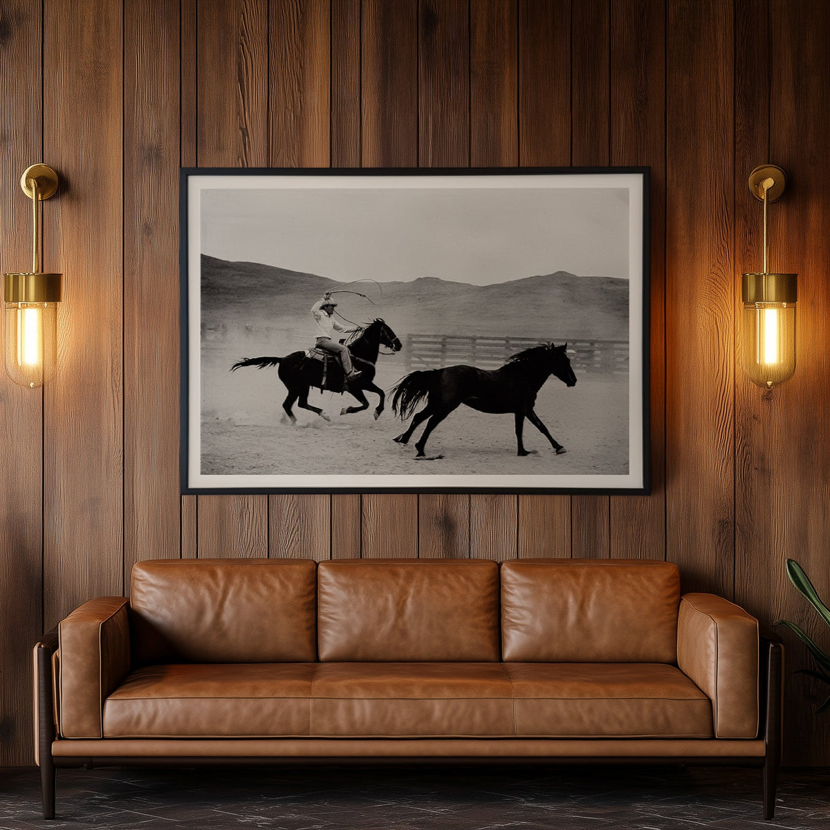 The Mustang B&W