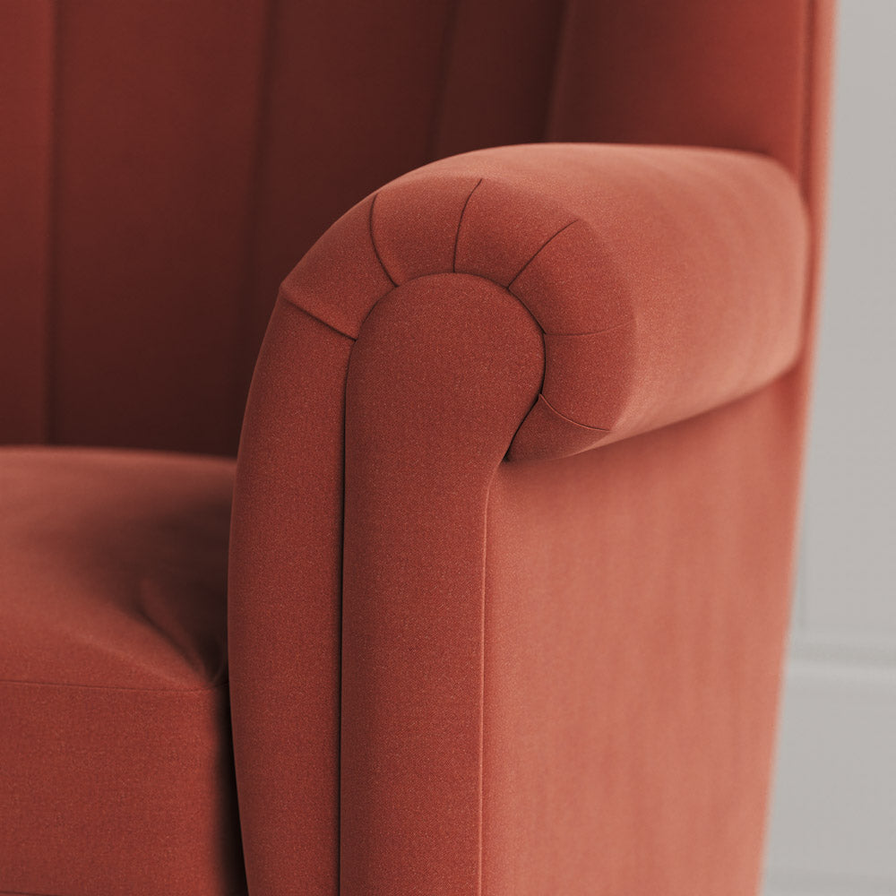 Time Out Armchair in Intelligent Velvet Sienna