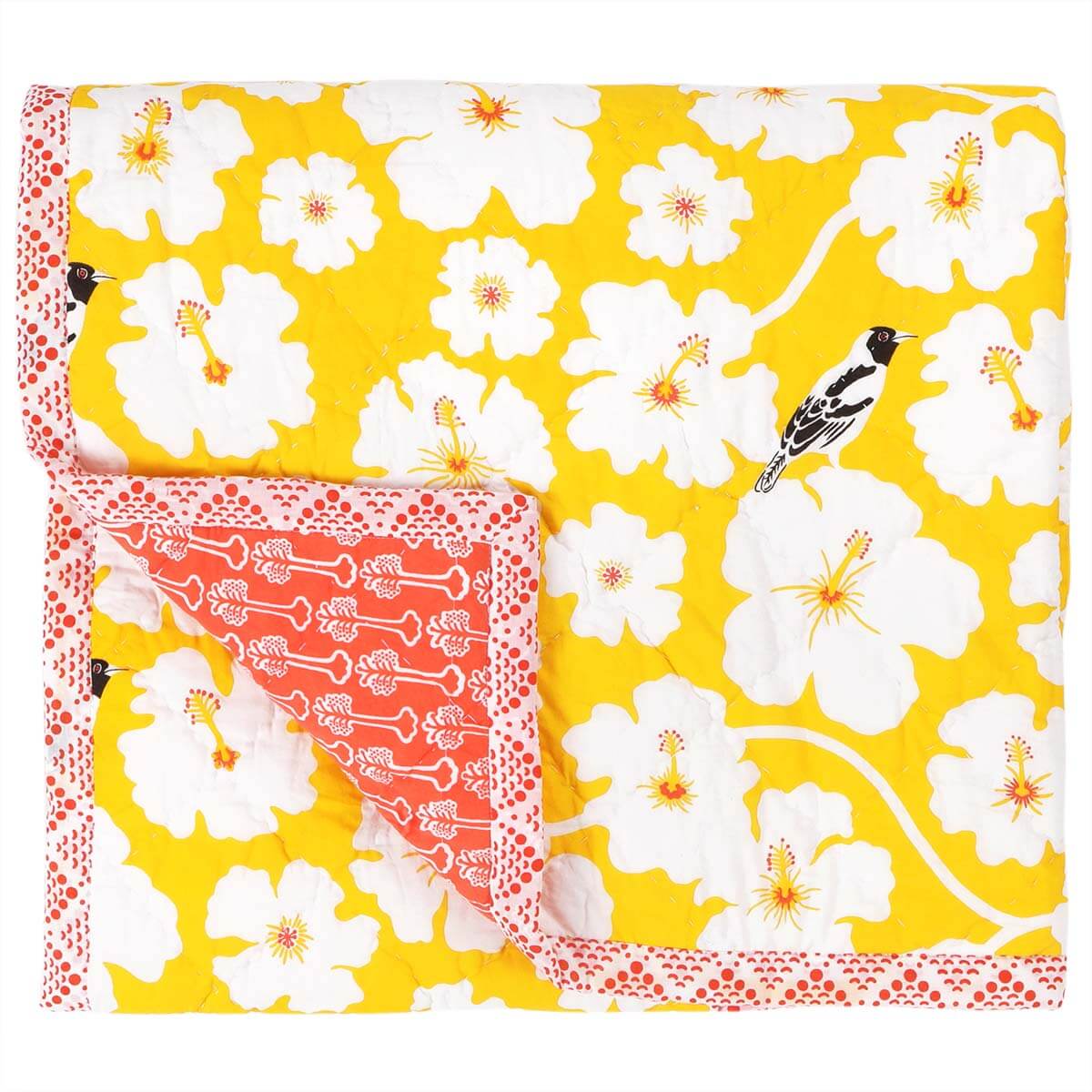 Yellow Weaver Baby Quilt