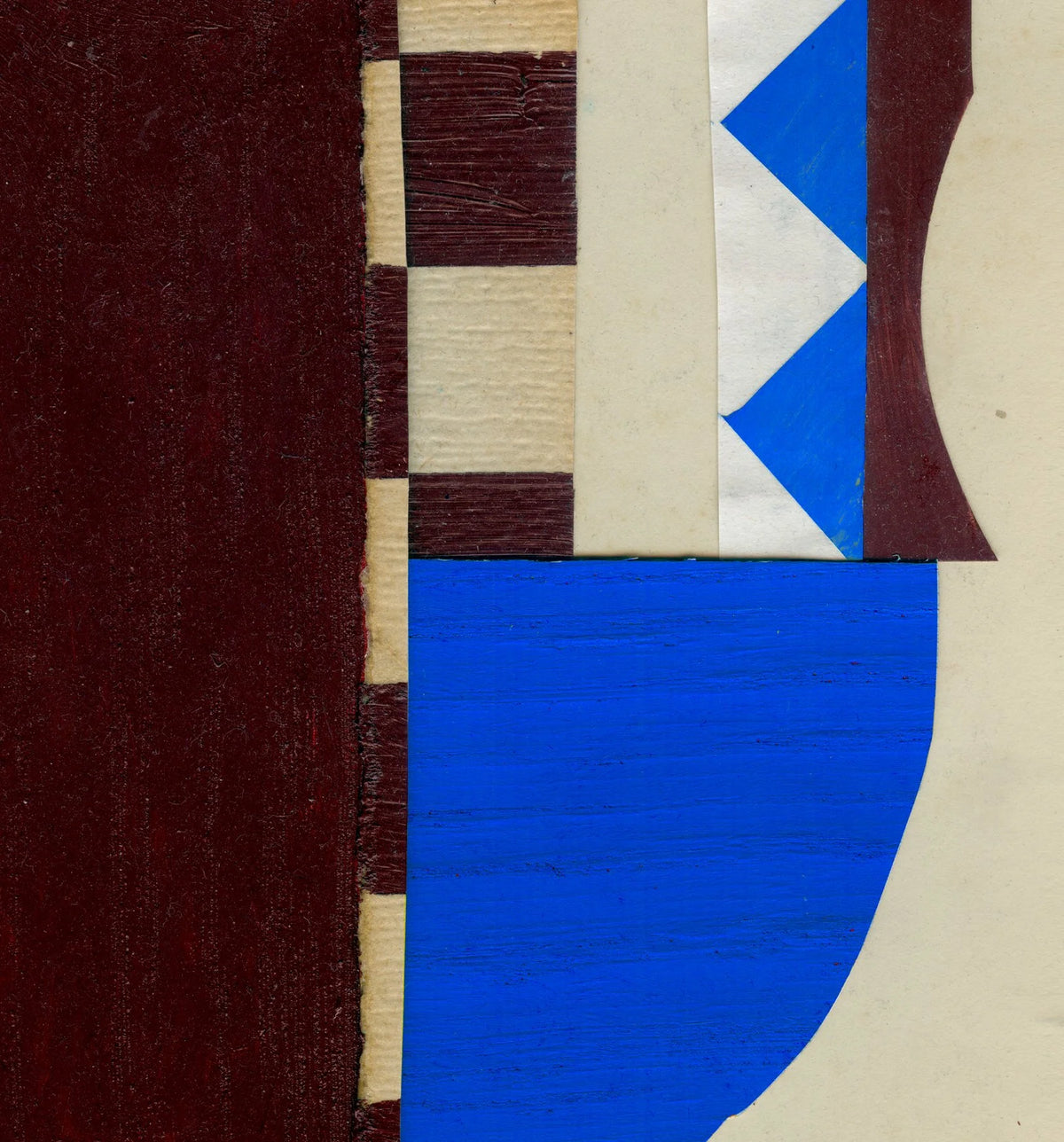 Crop detail of Ensemble Blue print by Emily Forgot