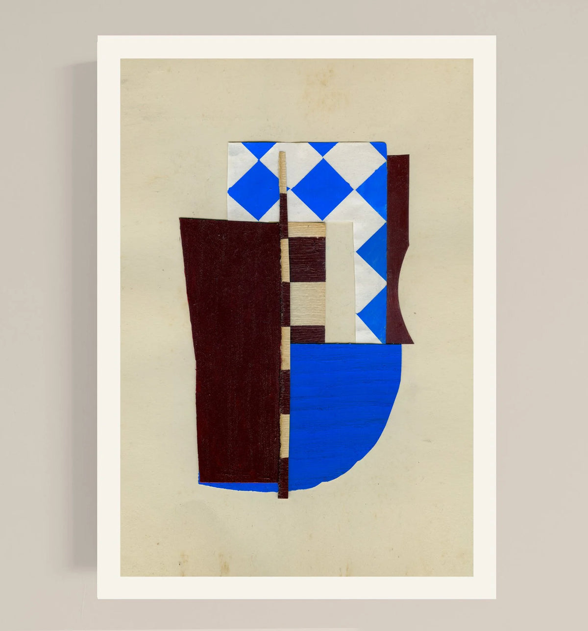 Ensemble Blue abstract art print by Emily Forgot, blue palette, limited edition