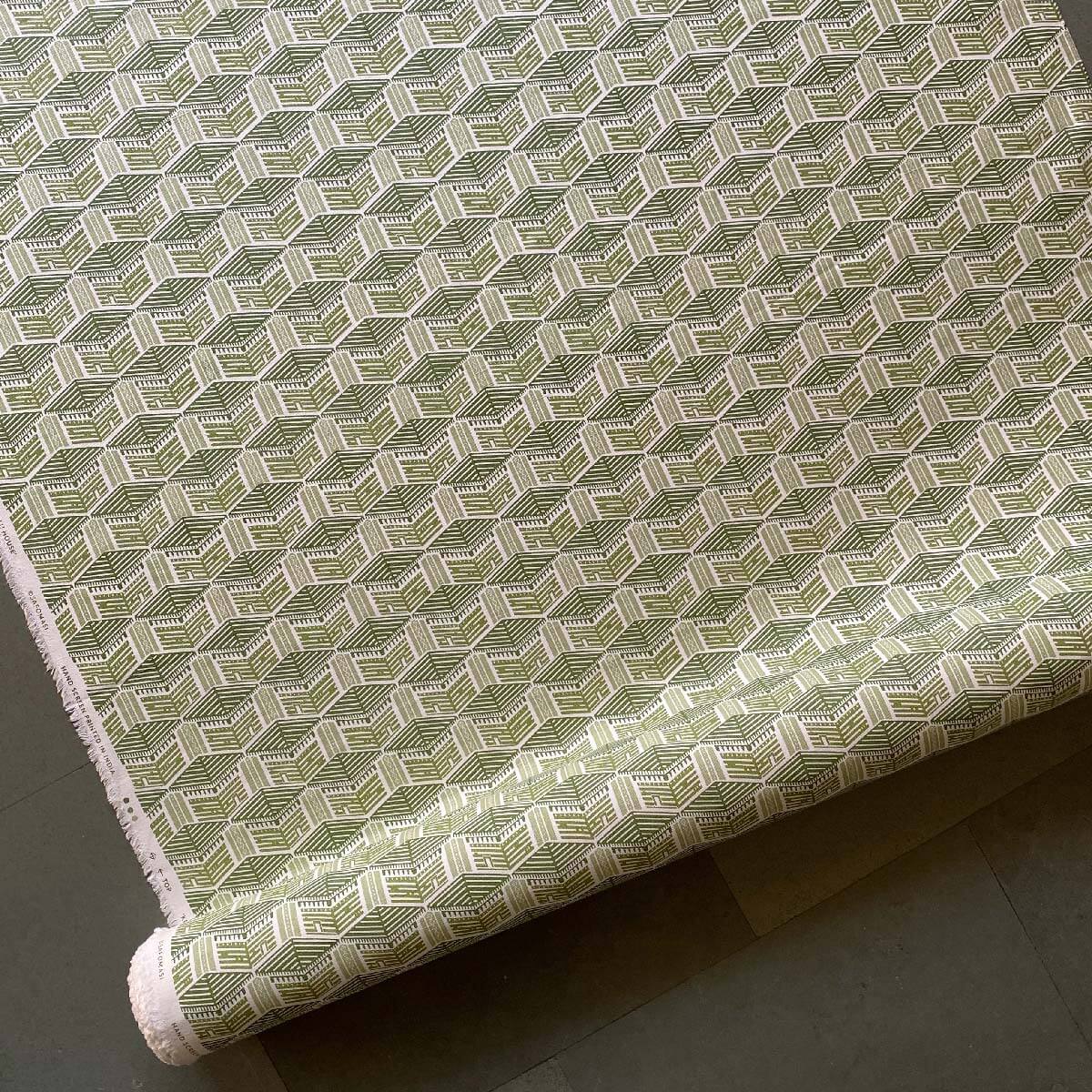 Green Kullu House Fabric