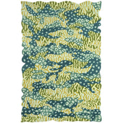Big Cat Camo Hand Tufted Rug - Green