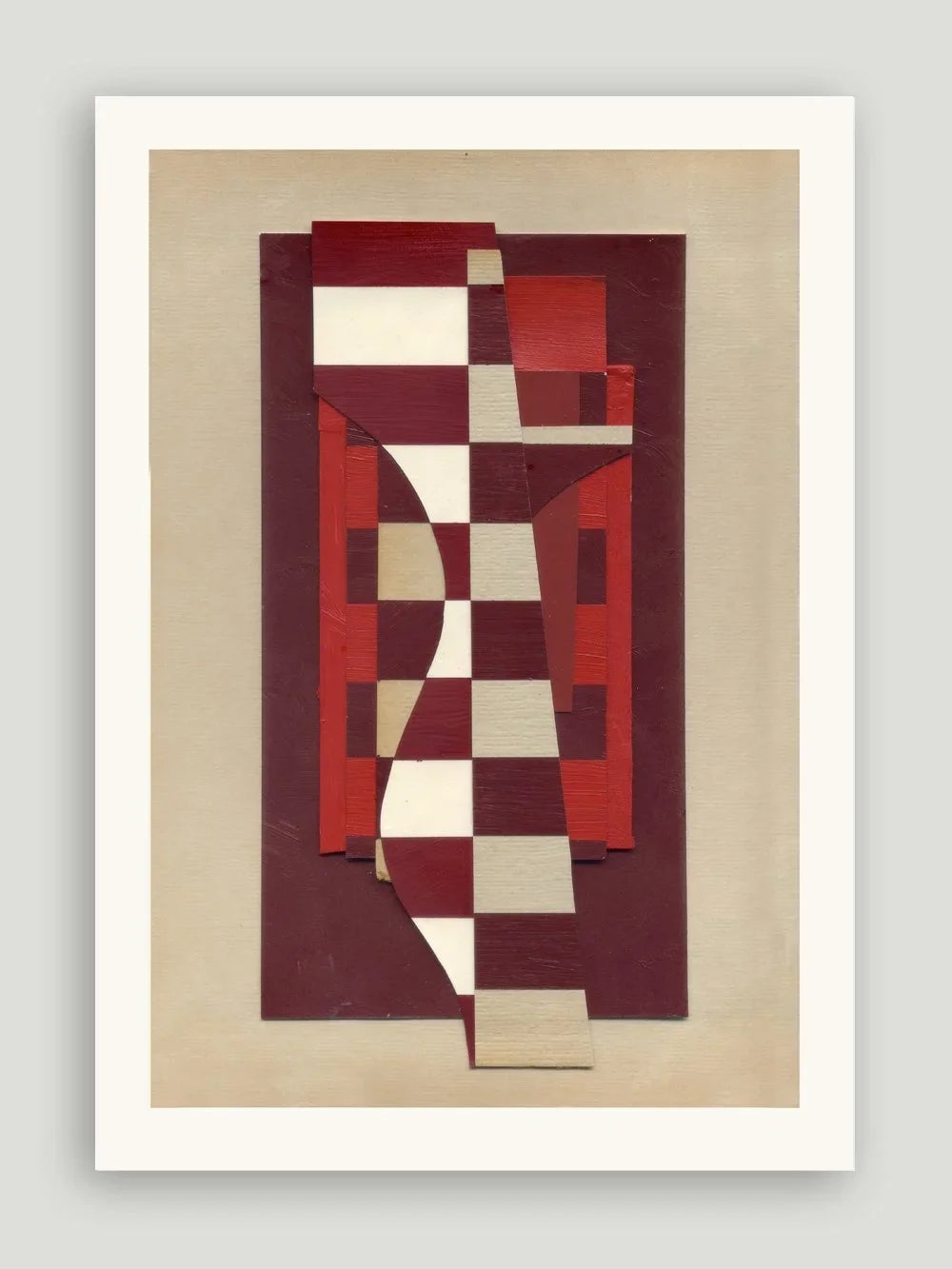 Mirabelle abstract giclée print by Emily Forgot, warm palette, 30x40cm limited edition