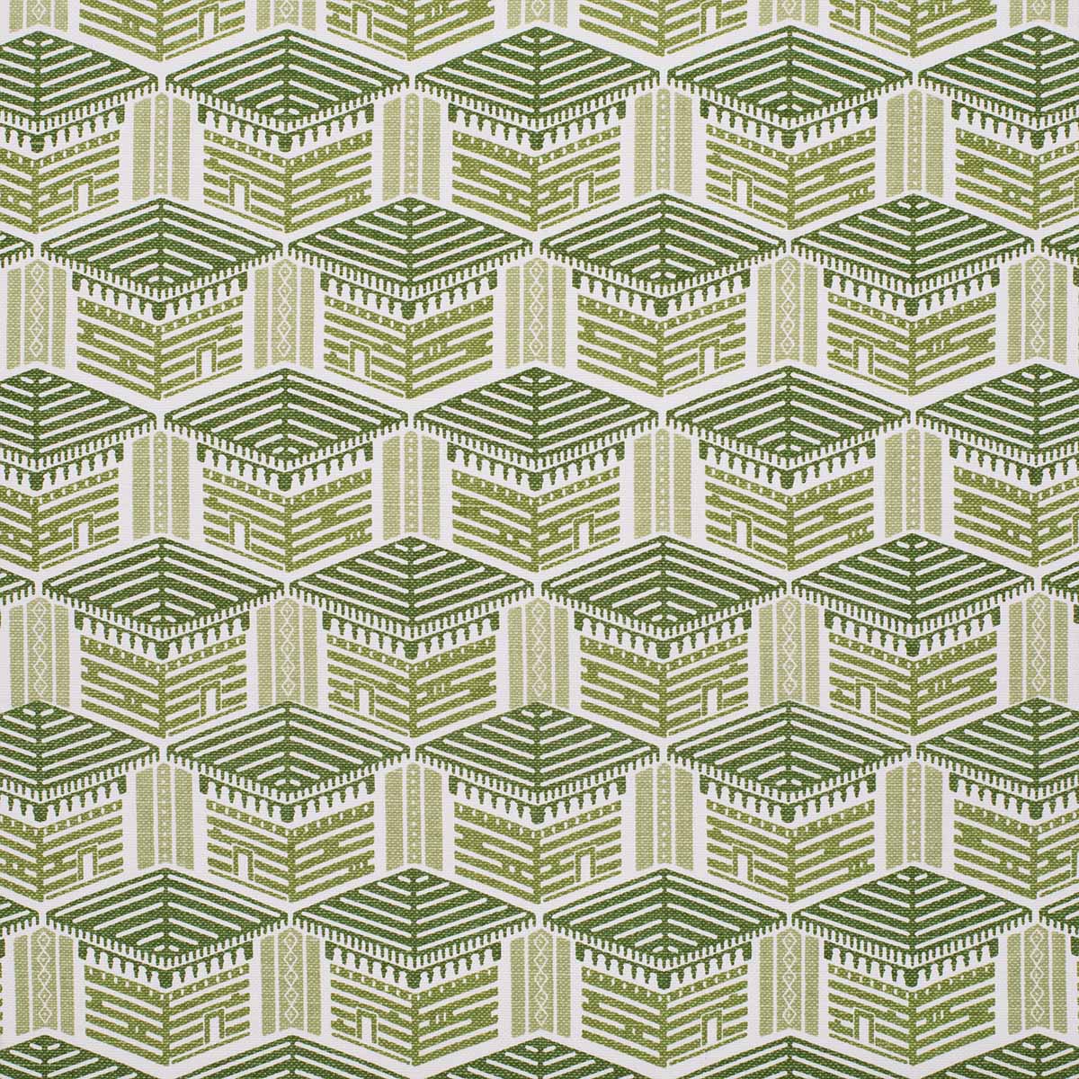 Green Kullu House Fabric