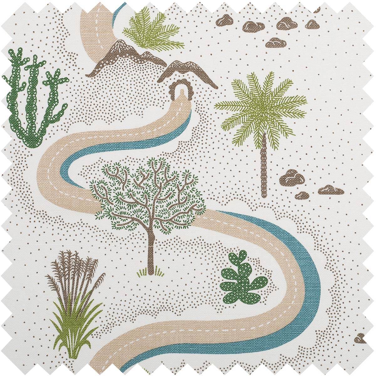 Winding Roads Fabric